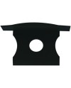 TAPA C/ AGUJ PERFIL ALU. NEGRO 2000*17.3*15,3mm